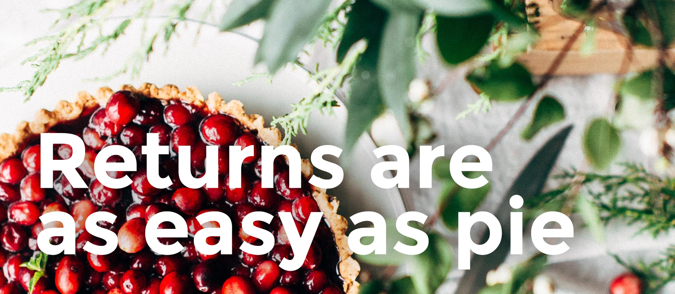 Returns are as easy as pie